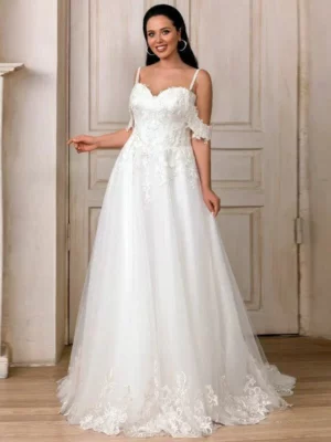 Civil Vestido de Novia Talla Grande
