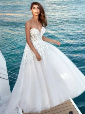 Vestido de Novia Sencillo para Boda en la Playa