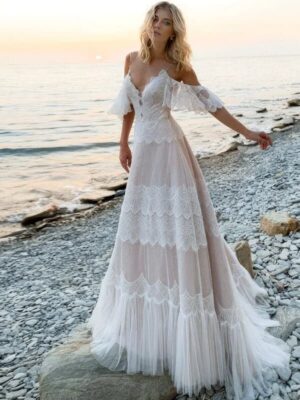 Vestido de Novia Boho Hippie