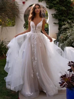 Vestido de Novia de Tul Sencillo