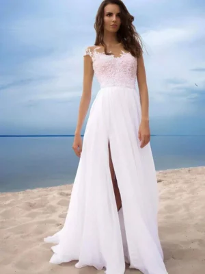 Vestido de Novia Civil Sencillo y Elegantes