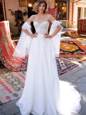 Vestido de Novia Sencillo Elegante