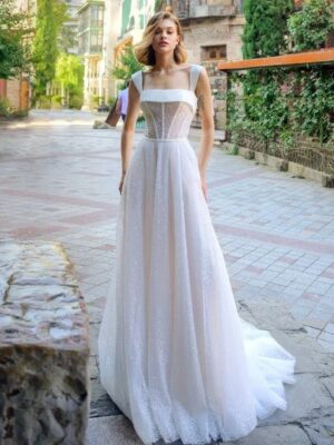 Vestido de Novia Sencillo con Tul