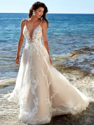 Vestido de Novia Sencillo Para la Playa