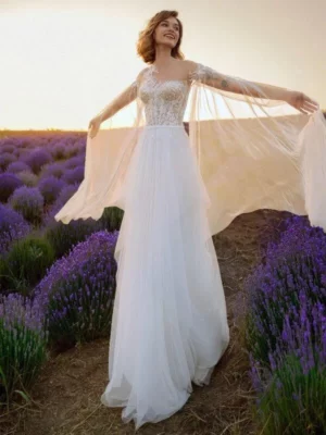 Vestido de Novia Elegantes pero Sencillo