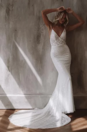 Vestido de Novia Palabra de Honor Sencillo