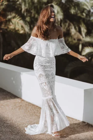 Vestido de Novia Boho Sencillo
