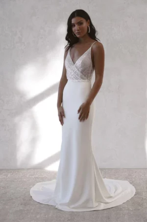 Vestido de Novia Blanco Sencillo