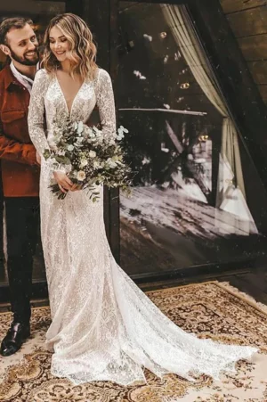 Vestido de Novia Estilo Romantico y Vintage