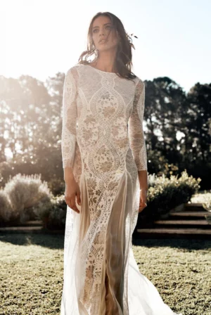 Boho Vestido de Novia Hippie Chic