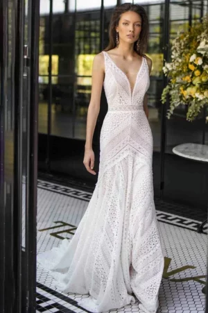 Civil Vestido de Novia Sencillo