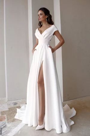 Boda Civil Vestido de Novia Sencillo