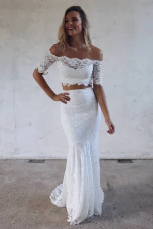 Vestido de Novia Boho Dos Piezas