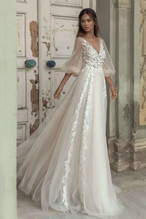 Vestido de Novia Vintage de Aire