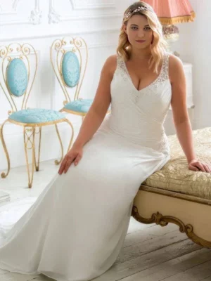 Vestido de Novia Talla Grande Estrella de Seda