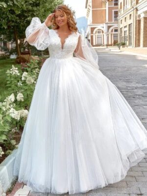 Vestido de Novia Talla Grande Luz del Corazón