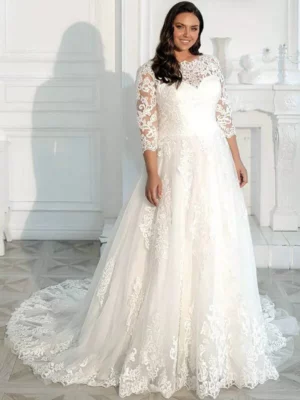Vestido de Novia para Boda Civil Talla Grandes