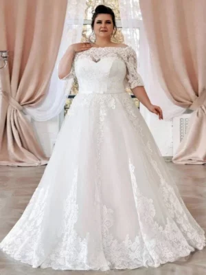 Vestido de Novia Talla Grande Sueño de Encaje