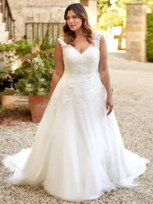 Vestido de Novia Talla Grande Destello de Amor