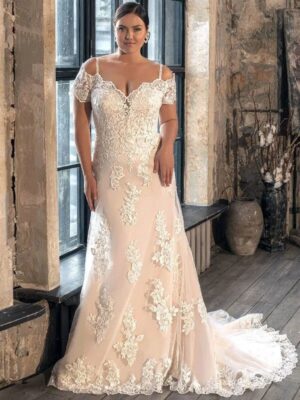 Vestido de Novia Talla Grande Elegancia Serena