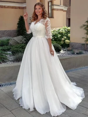 Vestido de Novia Talla Grande Luz del Alba