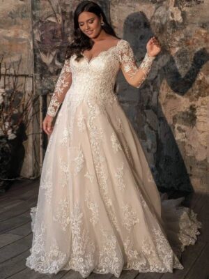 Talla Grande Vestido de Novia