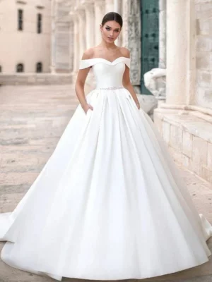 Vestido de Novia Corte Princesa Escote Corazón
