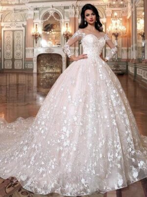 Vestido de Novia Princesa con Pedrería