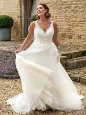 Vestido de Novia Talla Grande Belleza Serena