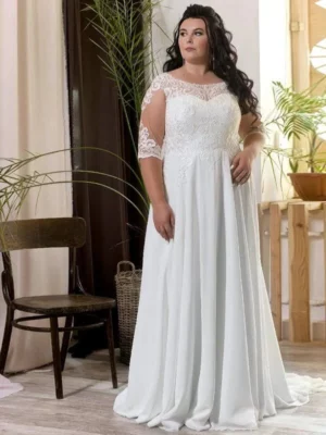 Vestido de Novia Talla Grande Jardín de Sueños