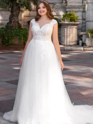 Vestido de Novia Talla Grande Estilo Infinito