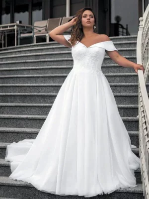 Vestido de Novia Talla Grande Canto de Seda
