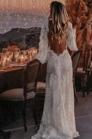 Vestidos de Novia Boho Velo de Rocío