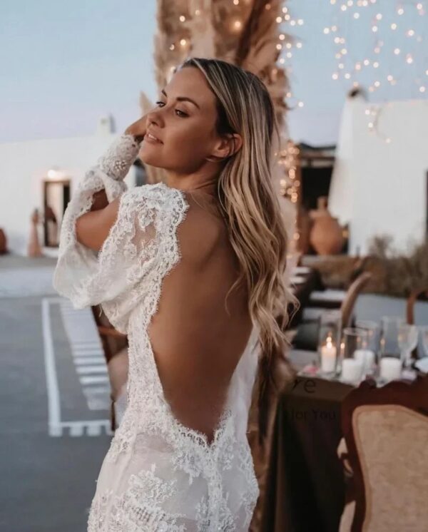 Vestidos de Novia Boho Velo de Rocío