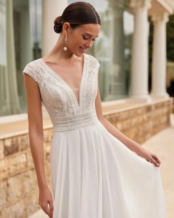 Vestidos de Novia Boho Rosa de Luna