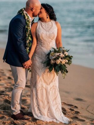 Vestidos de Novia Boho Llama de Invierno