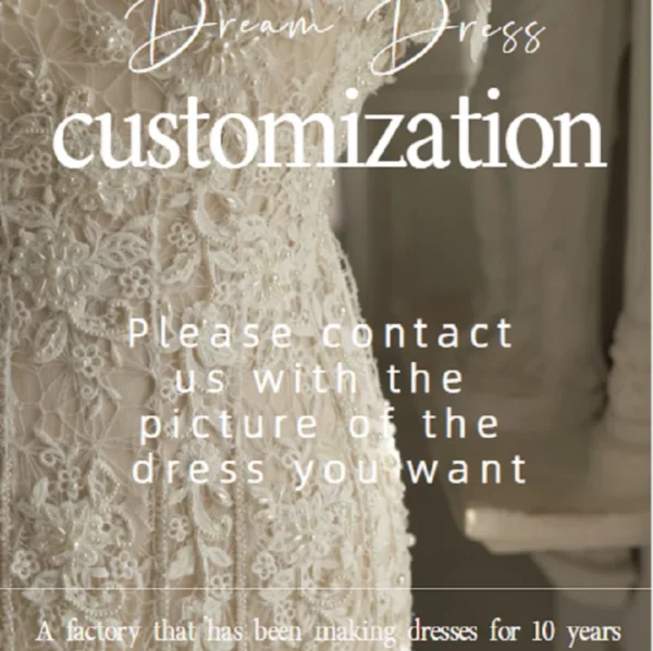 DREAM Customized Elegant Long V Neck Sleeveless Boho Mermaid Wedding Dress 2025 Lace Open Back Sweep Train Bridal Gown - Imagen 6