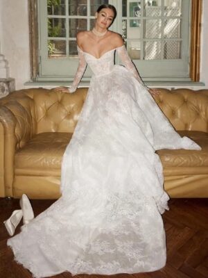 Vestidos de Novia Boho Brillo de Alba