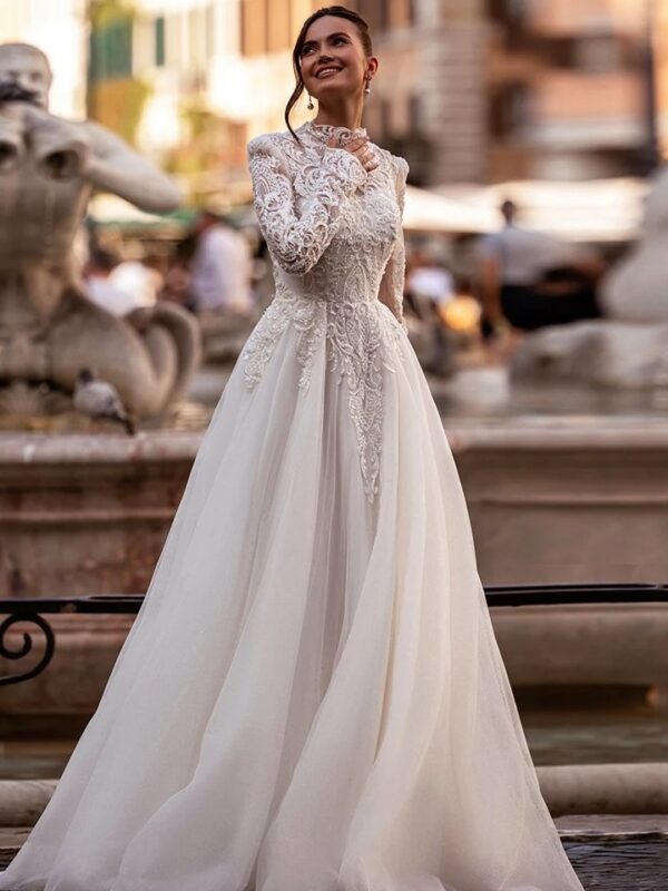 Vestidos de Novia Boho Velo Eterno