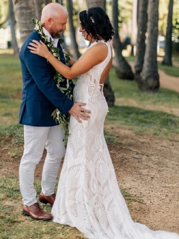 Vestidos de Novia Boho Llama de Invierno