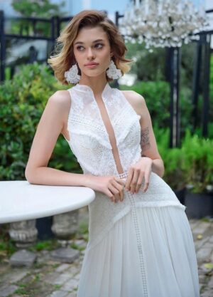 Vestidos de Novia Boho Latido Azul