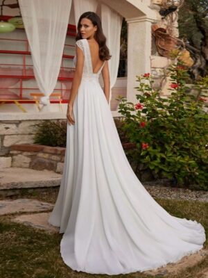 Vestidos de Novia Boho Velo Celeste