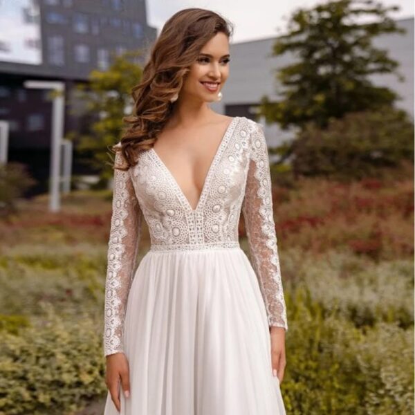 Vestidos de Novia Boho Pétalo del Alba
