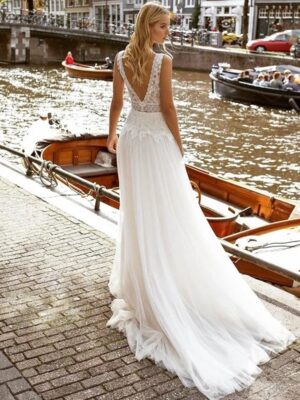 Vestidos de Novia Boho Velo del Recuerdo