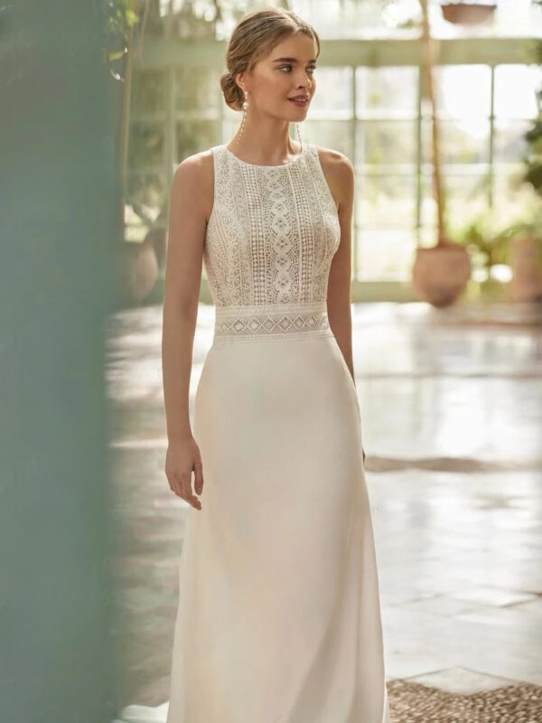 Vestidos de Novia Boho Rosa del Amanecer