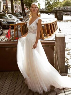 Vestidos de Novia Boho Velo del Recuerdo