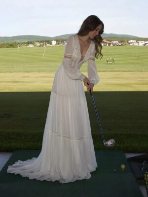 Vestidos de Novia Boho Melodía de Algodón