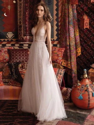 Vestidos de Novia Boho Tacto de Estrellas