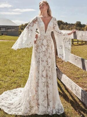 Vestidos de Novia Boho Flor de Encanto