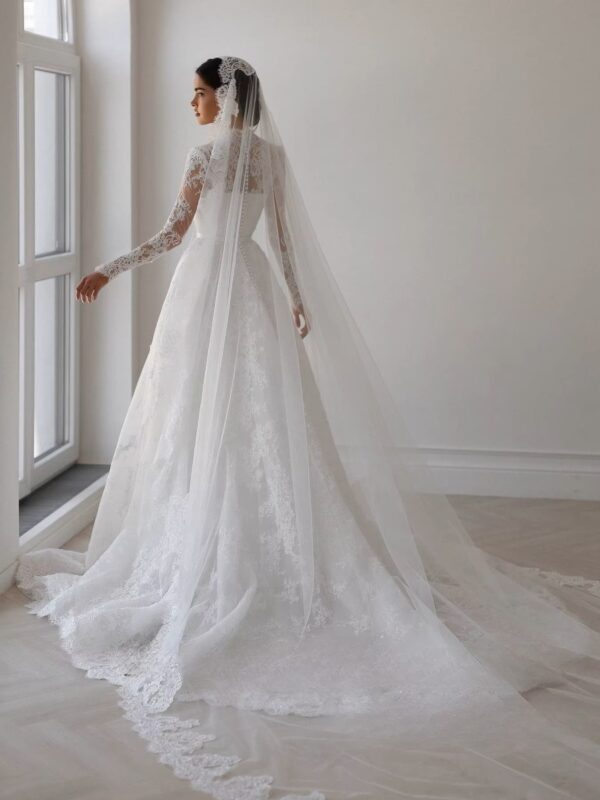 SoDigne A-line Lace Wedding Dress Sweetheart Full Sleeves Bride Dresses 2025 Long Bridal Gowns vestidos de novia Customized - Imagen 2